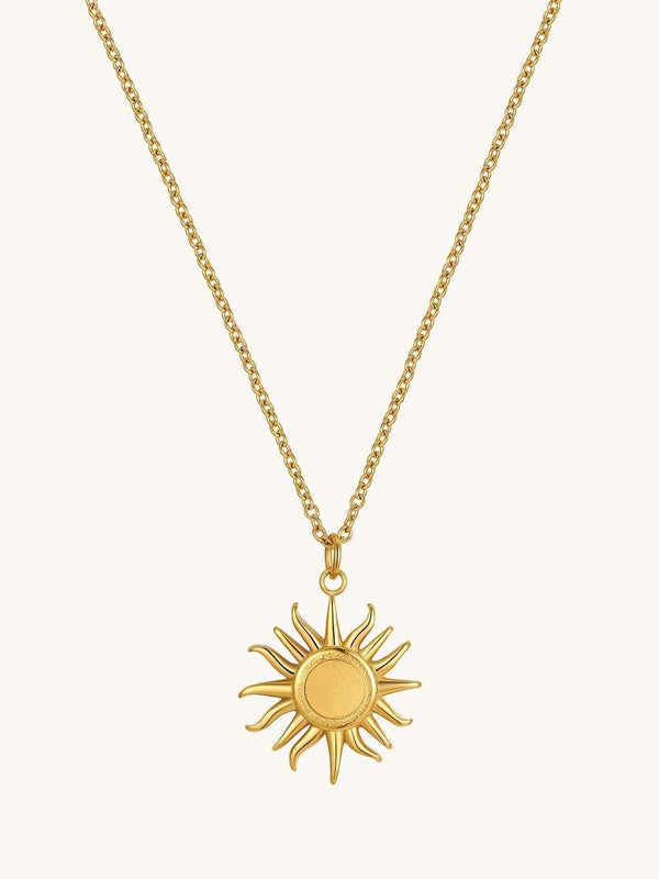 Golden Sun Pendant Kette