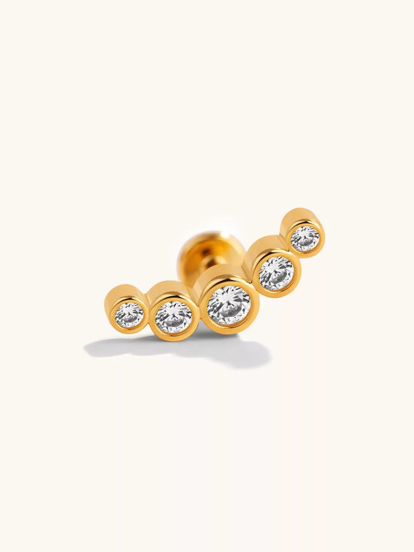 Round Shine Piercing Gold