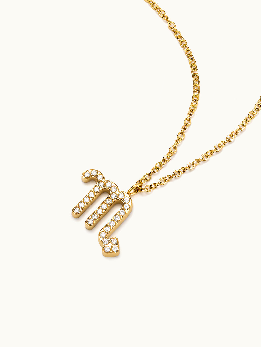 Zodiac Pendant Zirkonia Kette