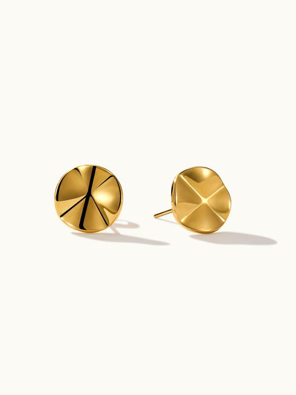 Cone Button Stud Ohrringe