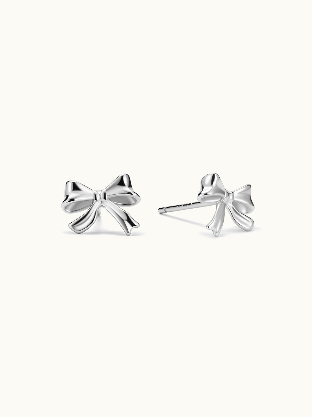 Tiny Shiny Bow Stud Ohrringe