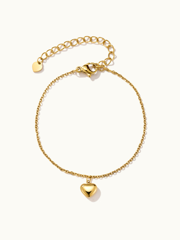 Single Puffy Heart Armband