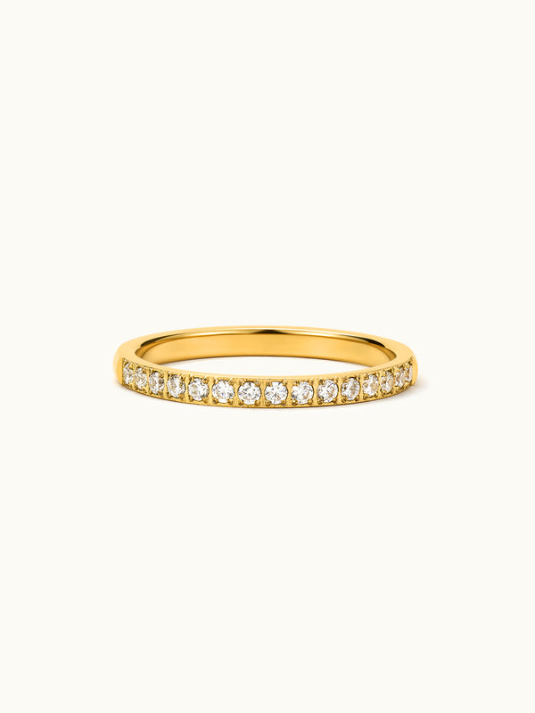 French Pavé Diamond Eternity Ring