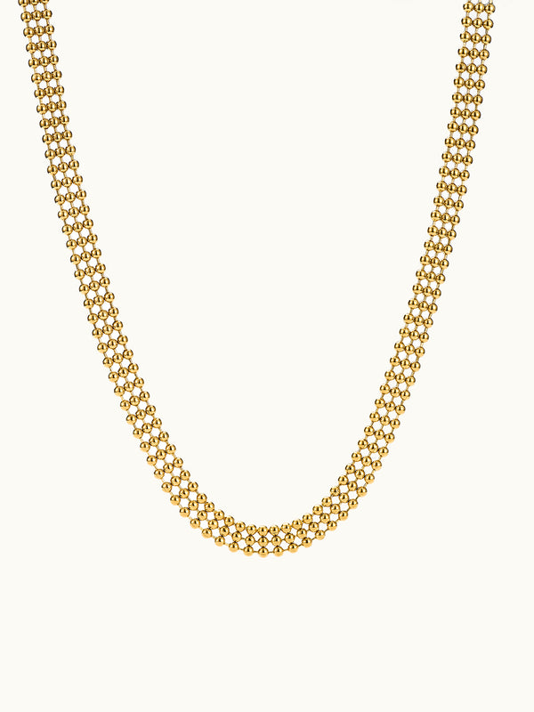 Three Strand Small Ball Chain Kette