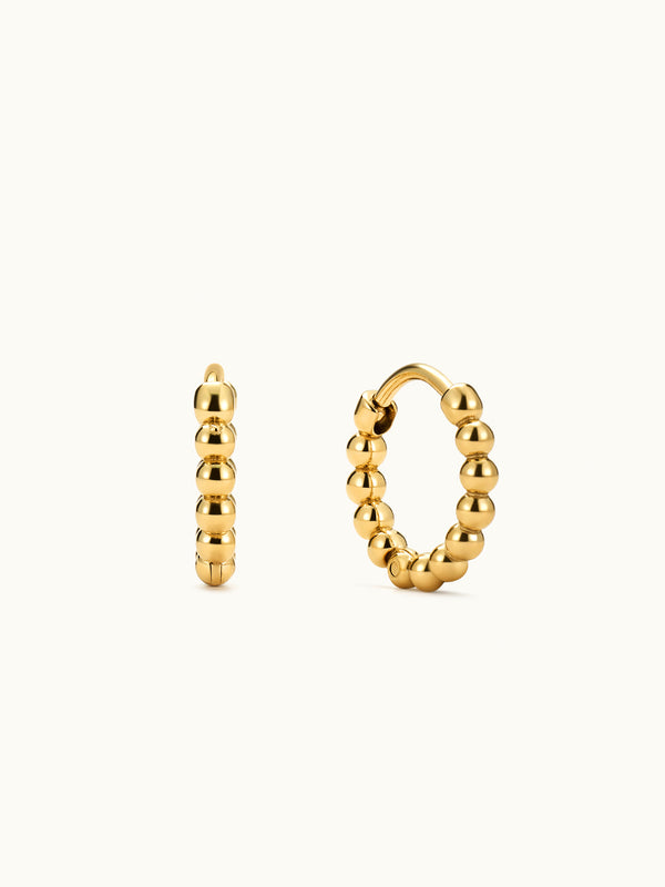 Beaded Hoop Ohrringe