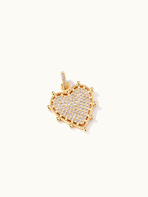 Hearts Frame Point Charm