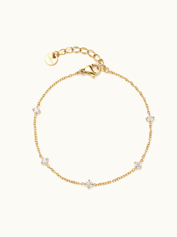 Star Gold Clear Armband