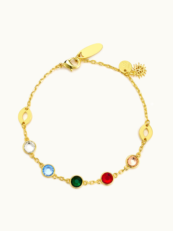 Multi-Gem Cosmic Chakra Armband