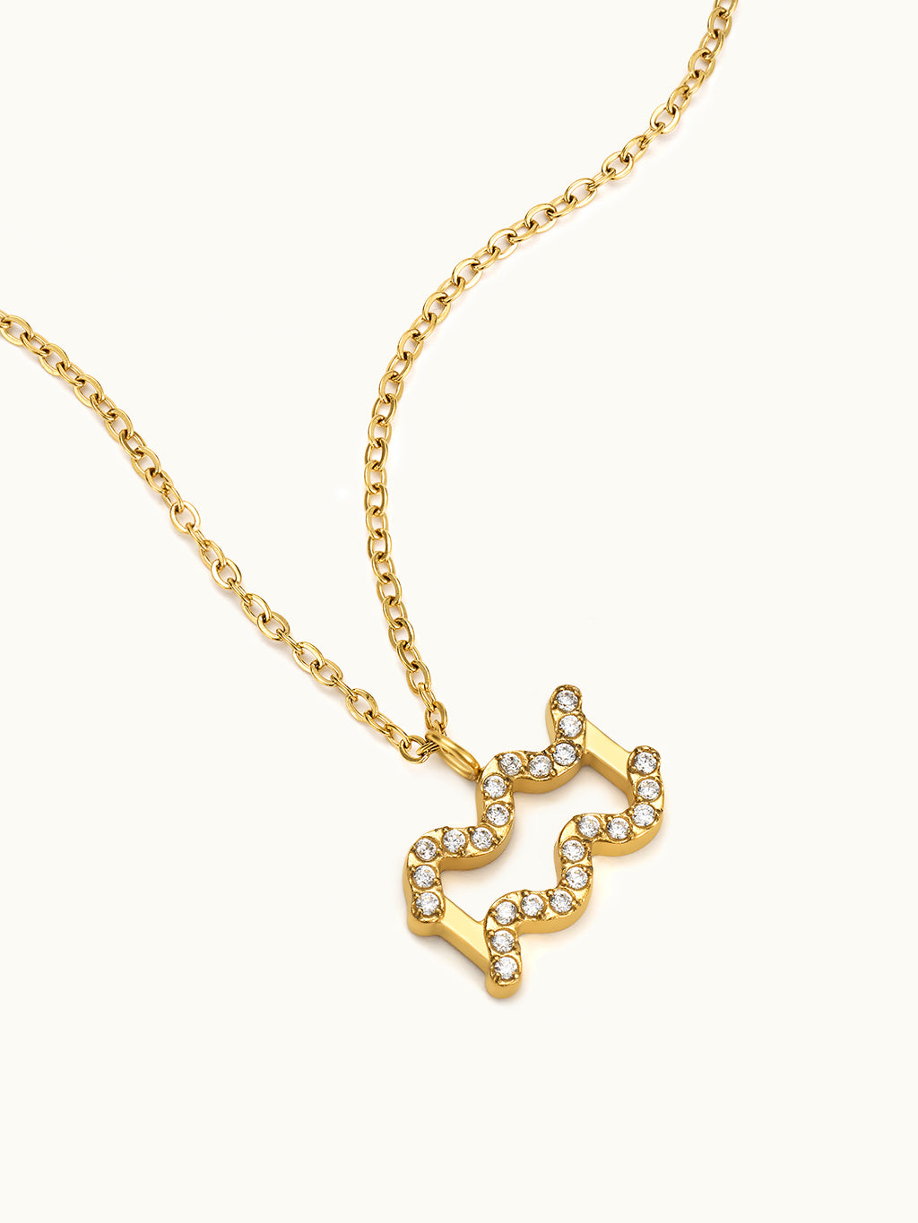 Zodiac Pendant Zirkonia Kette