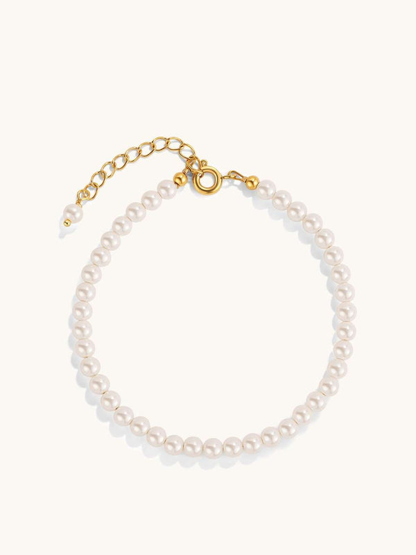 4mm Tiny Pearl Armband