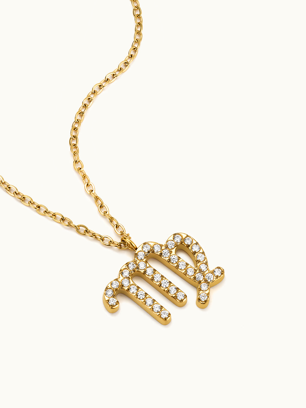 Zodiac Pendant Zirkonia Kette