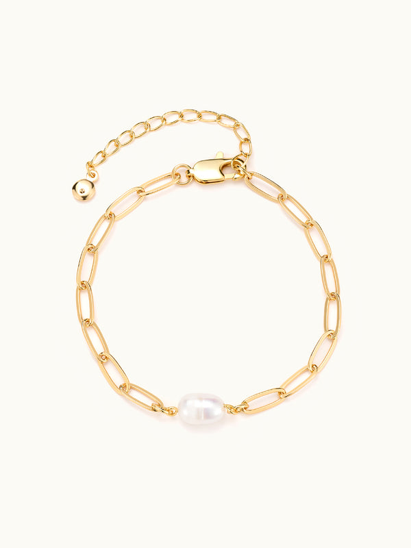 Single Pearl Link Armband