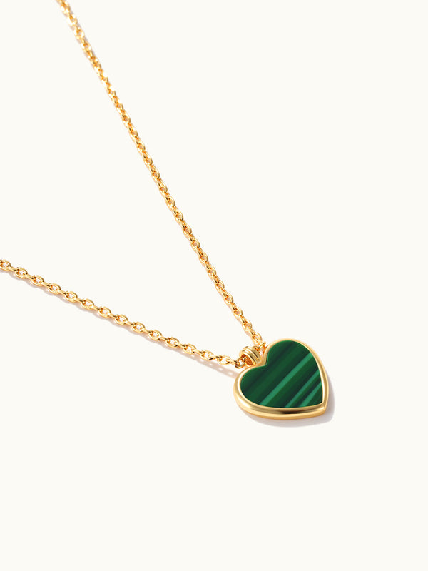 Malachite Heart Kette