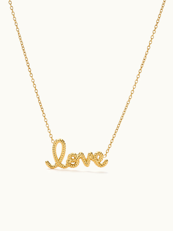 Love Script Rope Kette