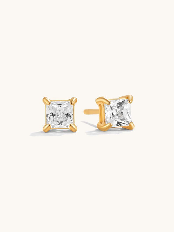 Square Shine Stud Ohrringe