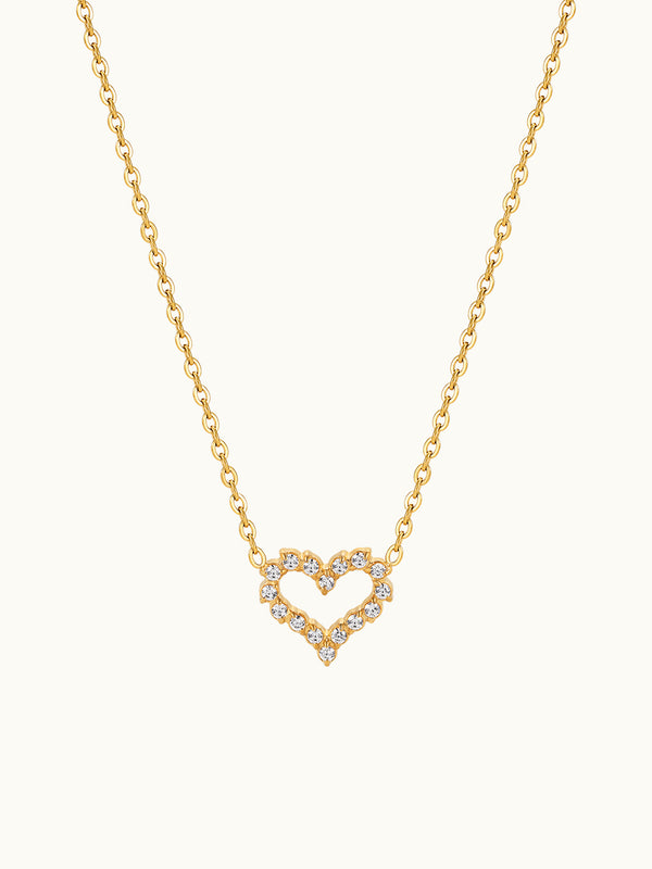 Heart Zircon Kette