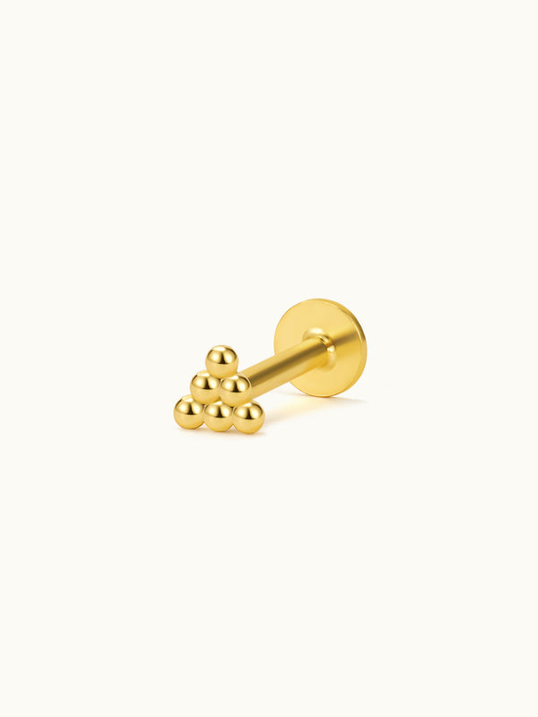Simple Round Bead Triangle Piercing