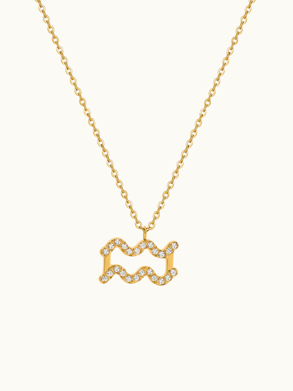 Zodiac Pendant Zirkonia Kette
