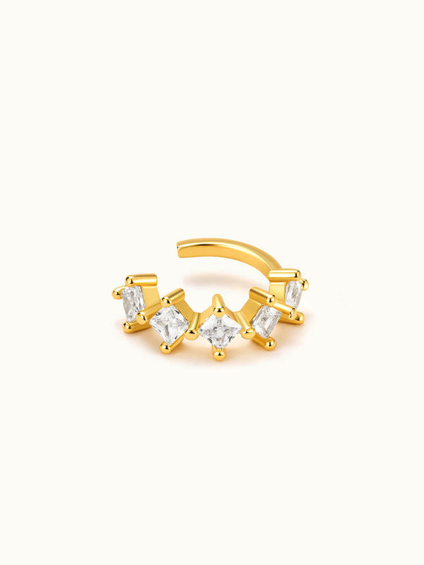 Square Zirkon Earcuff