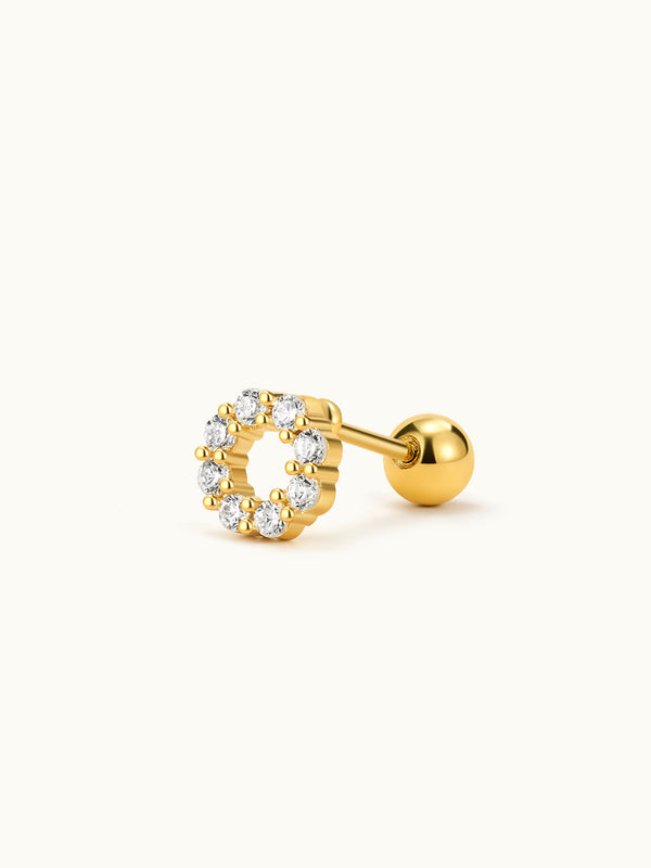 Pave Zirkonia O Piercing