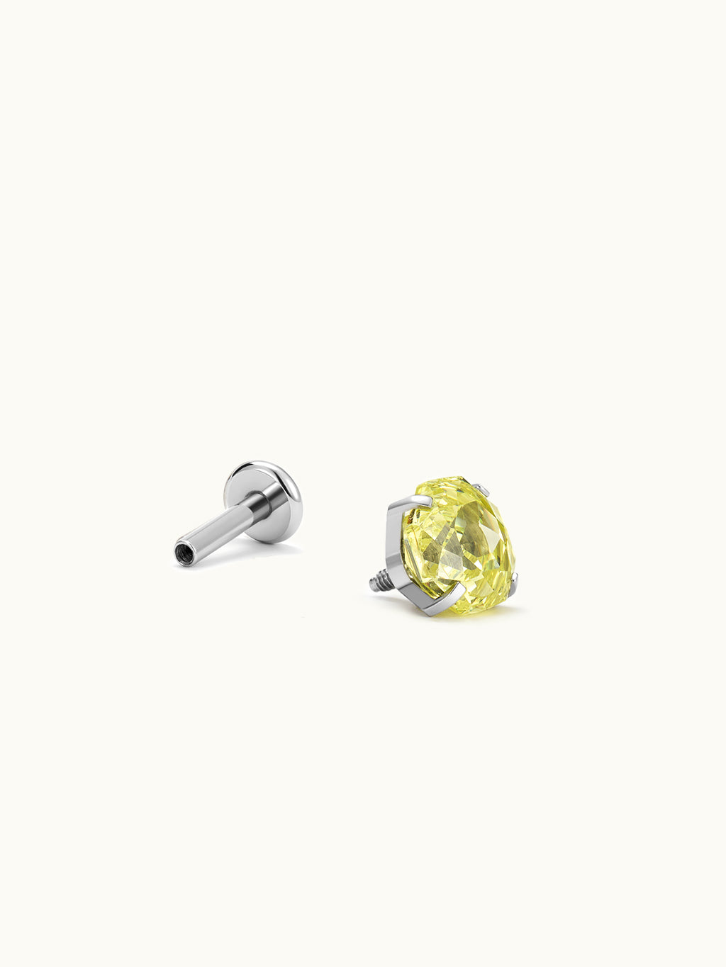 Round-Cut Blue Zirkon Piercing