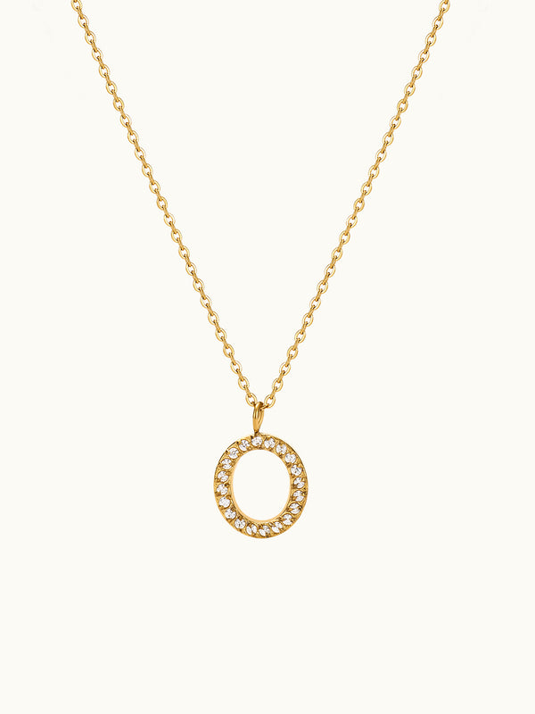 Wavy Disc Pendant Kette
