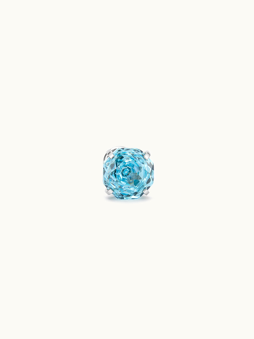 Round-Cut Blue Zirkon Piercing