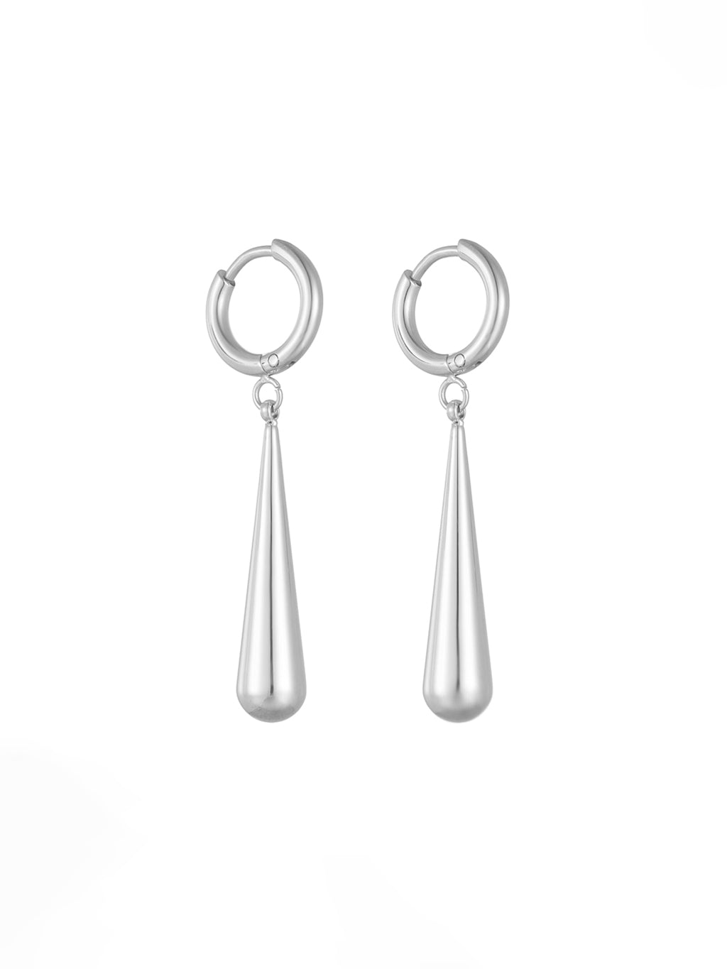 Long Teardrop Hoop  Ohrringe
