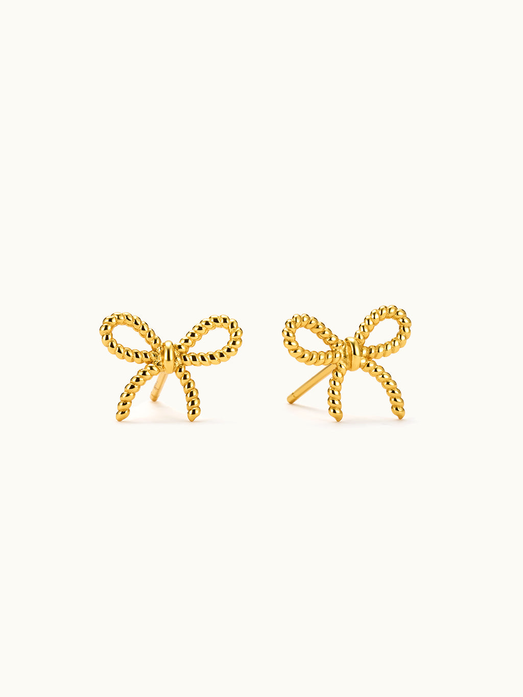 Bow Twist Stud Ohrringe