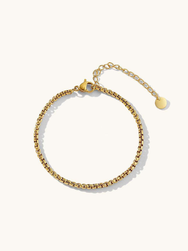 Round Box Chain Armband