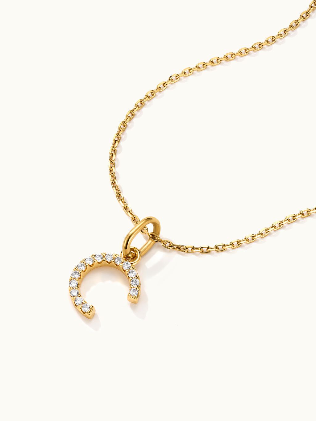 Diamond Pave Letter S Kette