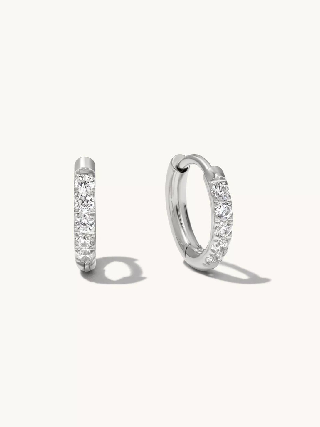 Classic Zirkonia mini Hoop Ohrringe 