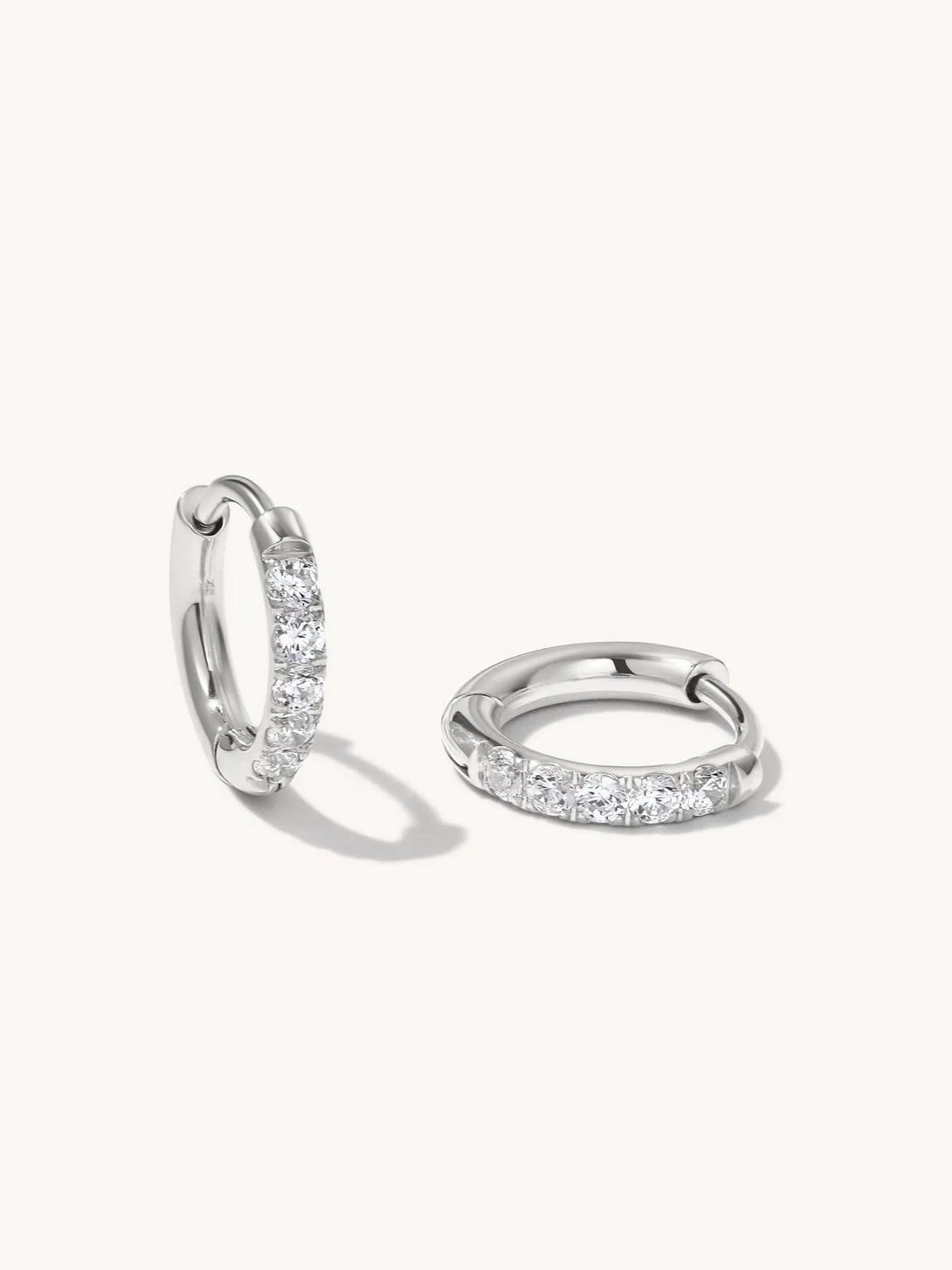 Classic Zirkonia mini Hoop Ohrringe 