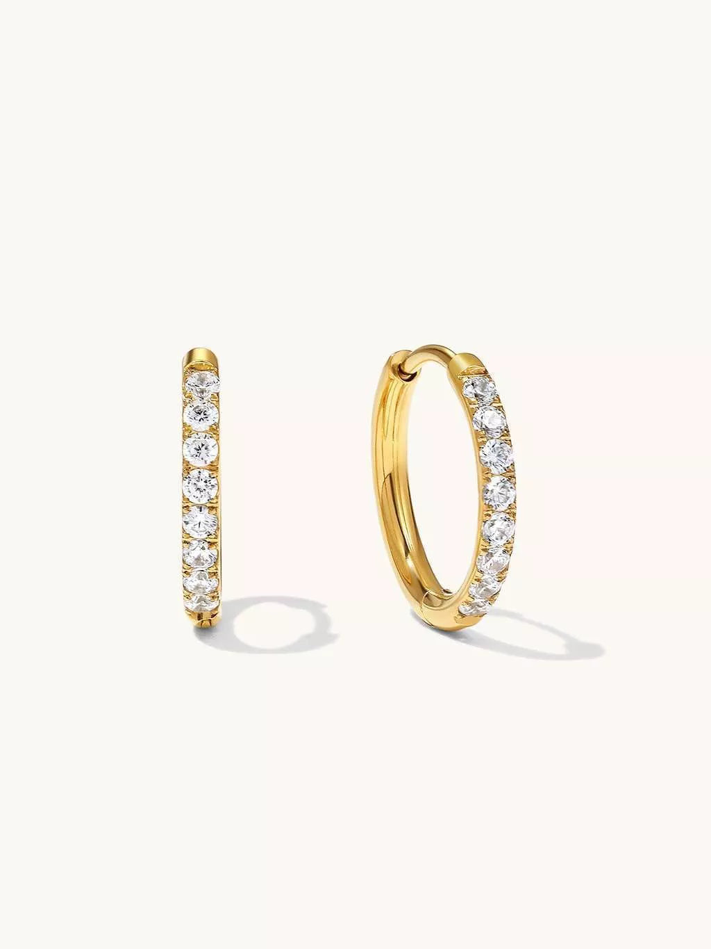 Classic Zirkonia mini Hoop Ohrringe 