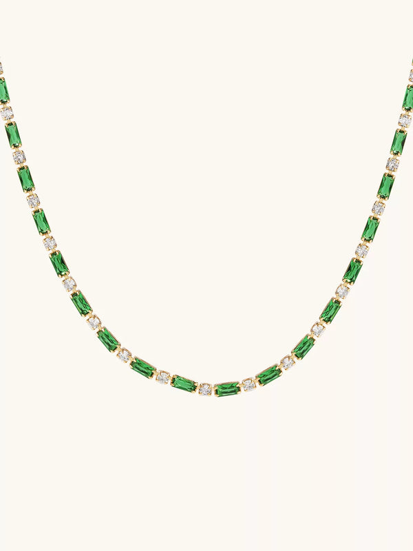 Green Tennis Kette