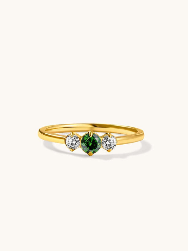 Green Zircon Energy Ring