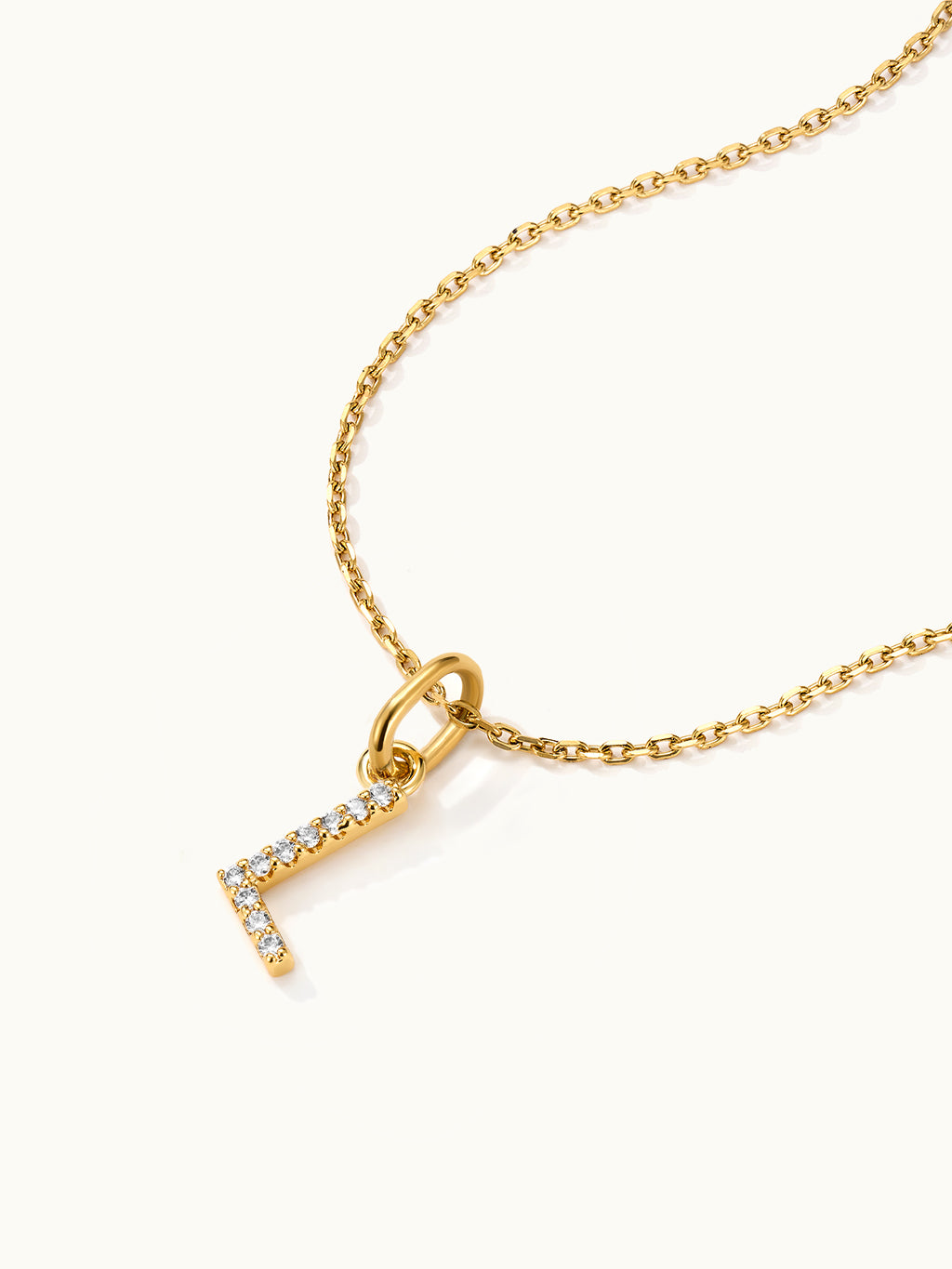 Diamond Pave Letter B Kette