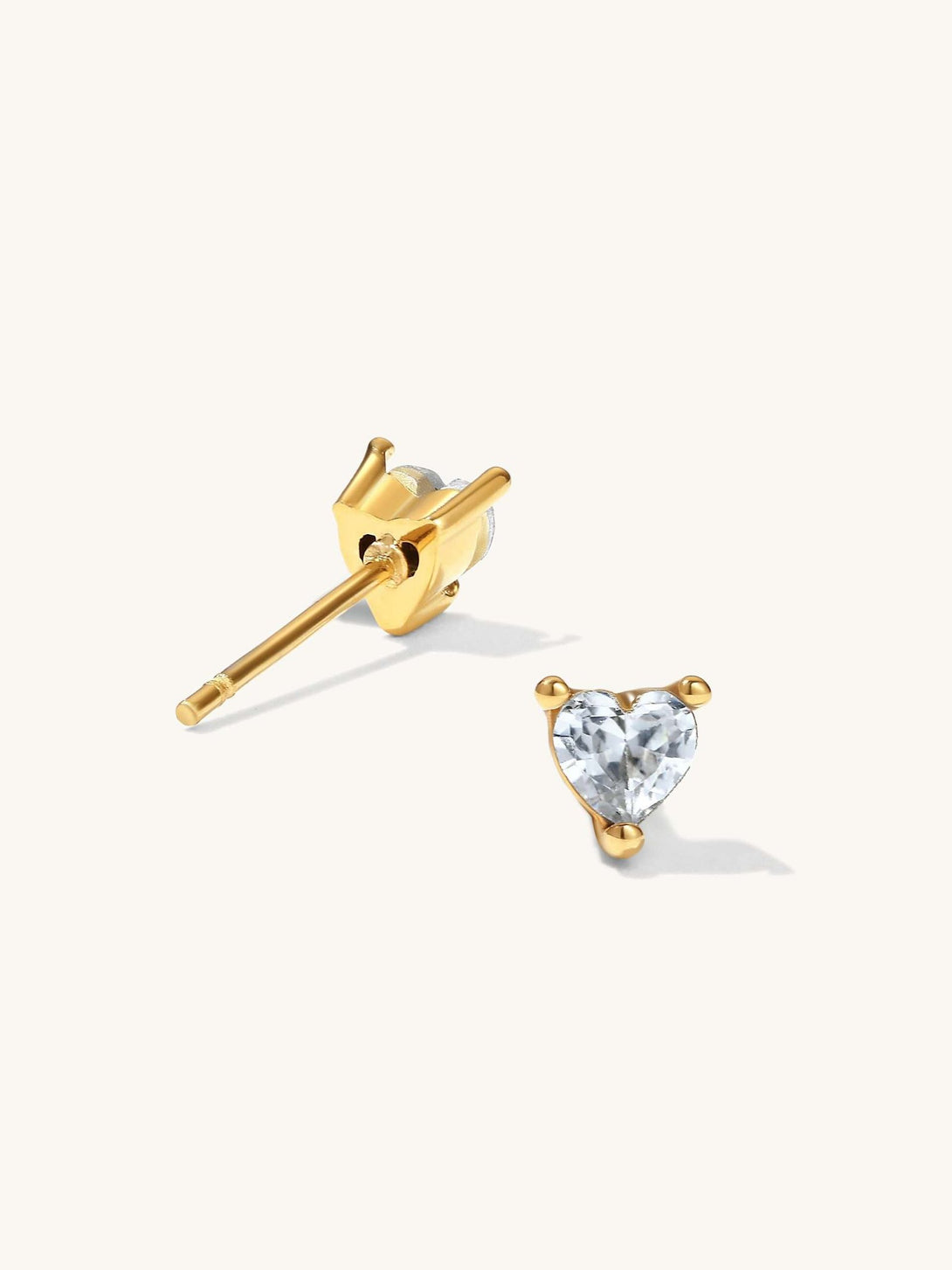 Little Heart Stud Ohrringe Gold