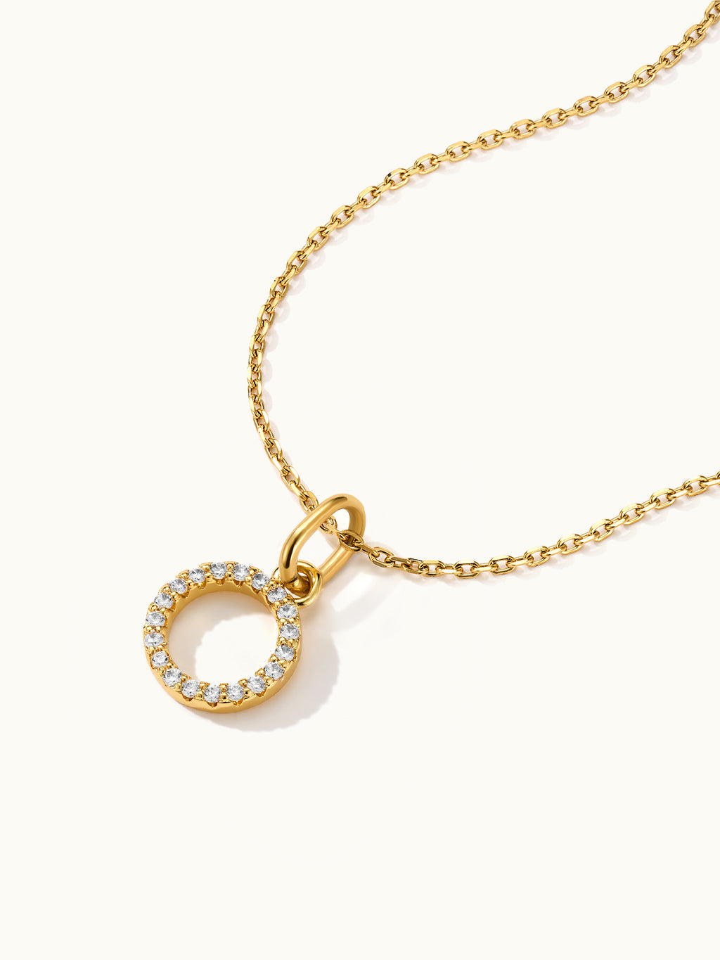 Diamond Pave Letter A Kette