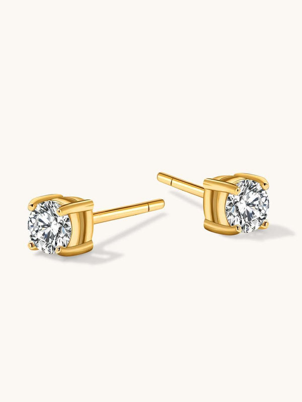 Pure Mind Gold Stud Ohrringe