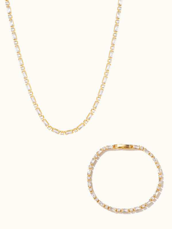 Eve Tennis Kette & Armband Set
