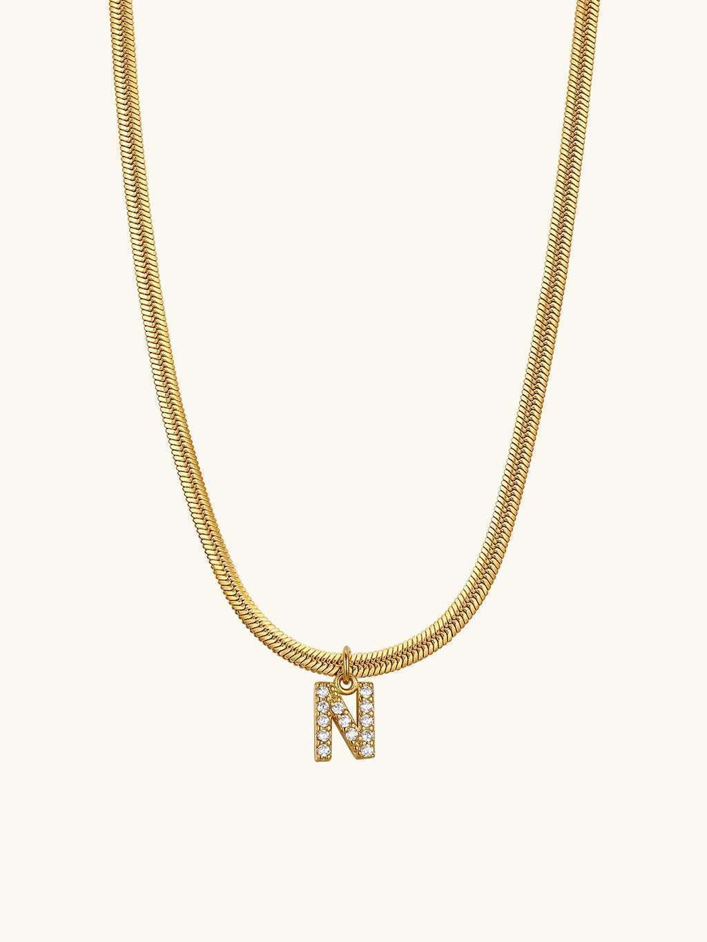 Sparkling Letter N Kette