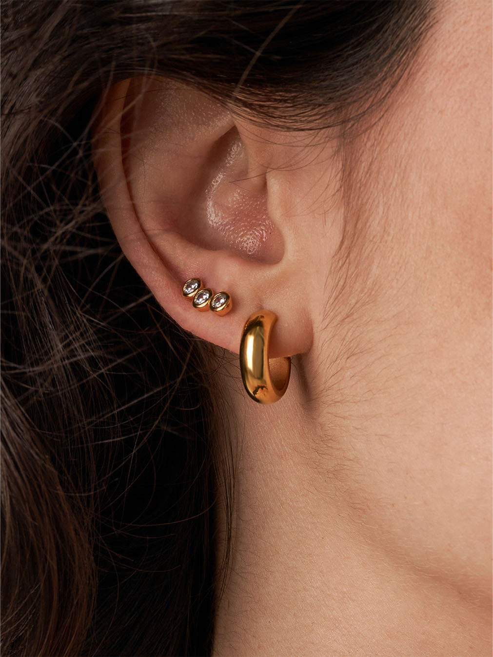 Chunky Small Hoops