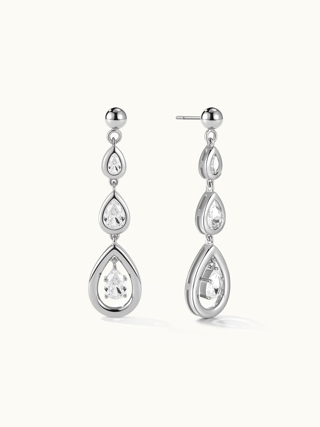 Fancy Triple Teardrop Ohrringe