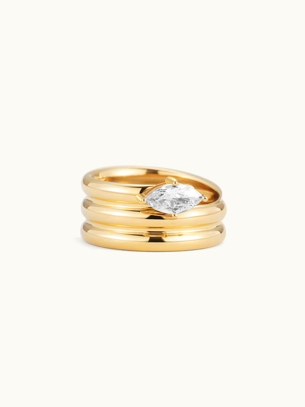 Gold Stacked Ring