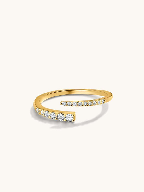 Spiral Diamond Ring