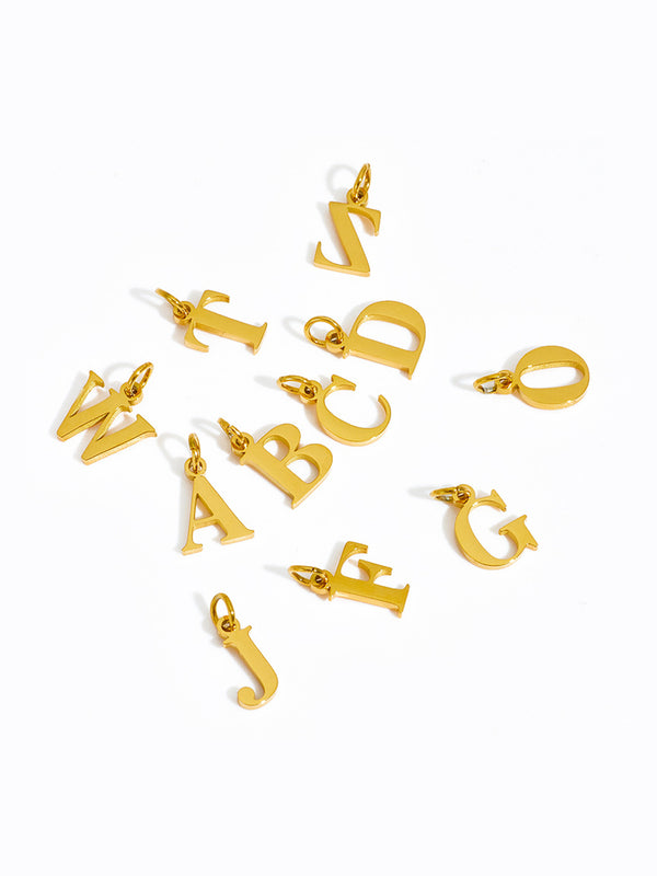 Shiny Letter Charms